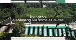 Desktop Screenshot of campinglaroussie.fr