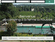 Tablet Screenshot of campinglaroussie.fr